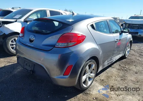 2014 Hyundai Veloster Base W/Black from USA, damaged, VIN KMHTC6AD8EU186522